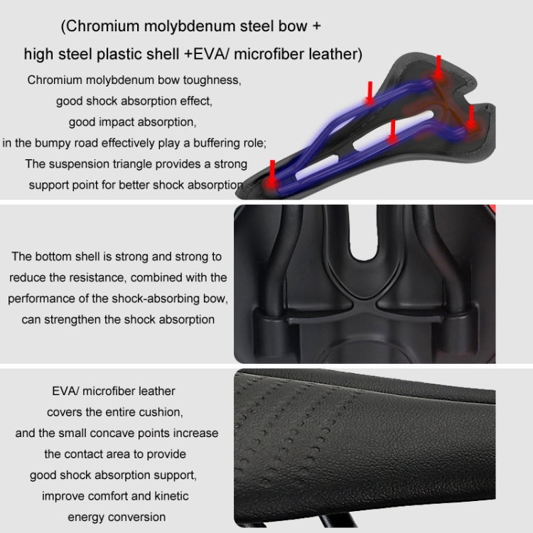 TOSEEK Mountain Bike Saddle Road Bicycle Seat Accessories, Color: Red - free shipping - PMC TechLife - Order now!