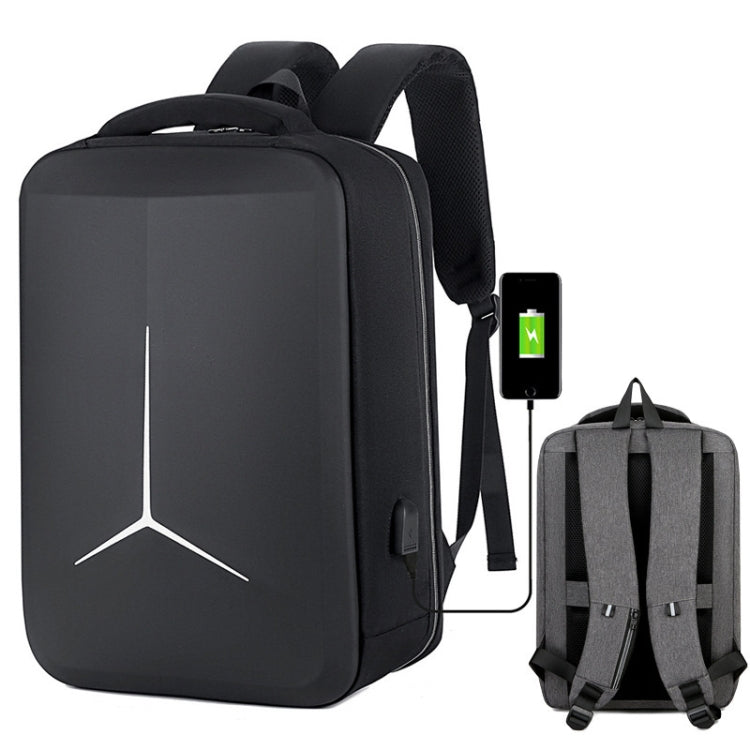 17 inch Multifunctional Waterproof Business Sports Laptop Backpack with USB Port(Black) - Backpack by PMC Jewellery | Online Shopping South Africa | PMC Jewellery | Buy Now Pay Later Mobicred