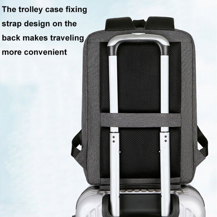 15 inch Multifunctional Waterproof Business Sports Laptop Backpack with USB Port(Navy Blue) - Backpack by PMC Jewellery | Online Shopping South Africa | PMC Jewellery | Buy Now Pay Later Mobicred
