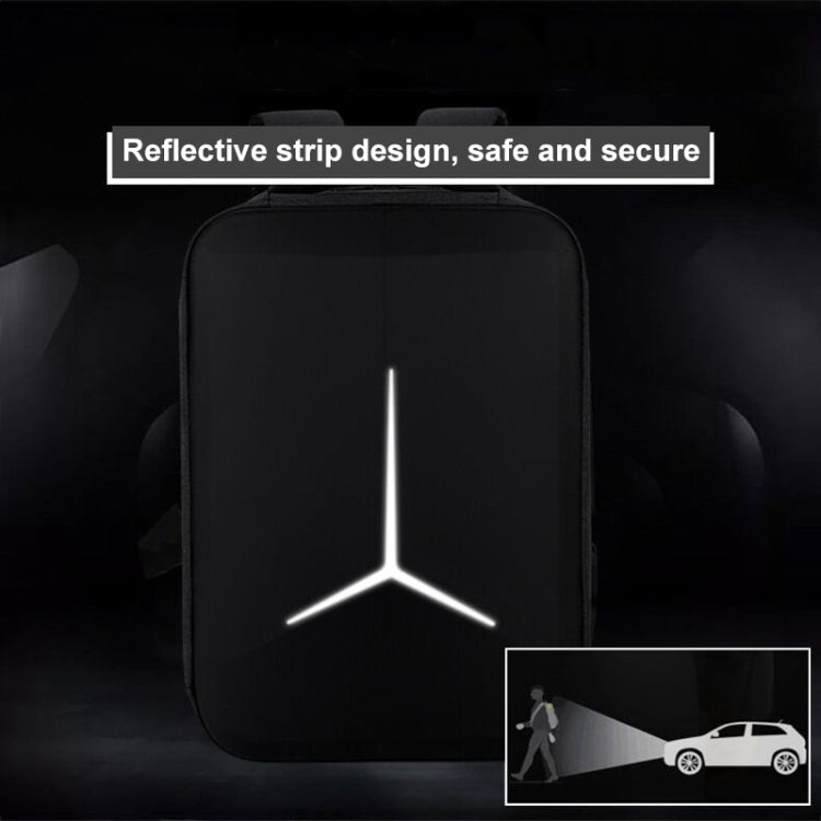 15 inch Large-Capacity Waterproof Business Commuter Laptop Backpack with USB Port(Simplified Gray) - Backpack by PMC Jewellery | Online Shopping South Africa | PMC Jewellery | Buy Now Pay Later Mobicred