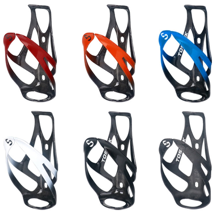 TOSEEK Outdoor Cycling Carbon Fiber Open Water Bottle Cage, Color: White Glossy - free shipping - PMC TechLife - Order now!