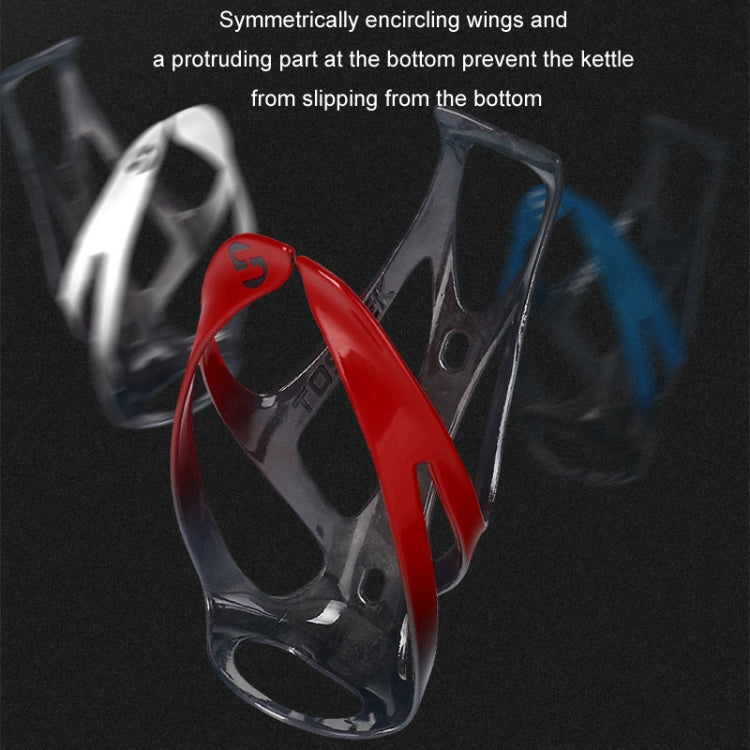 TOSEEK Outdoor Cycling Carbon Fiber Open Water Bottle Cage, Color: White Glossy - free shipping - PMC TechLife - Order now!