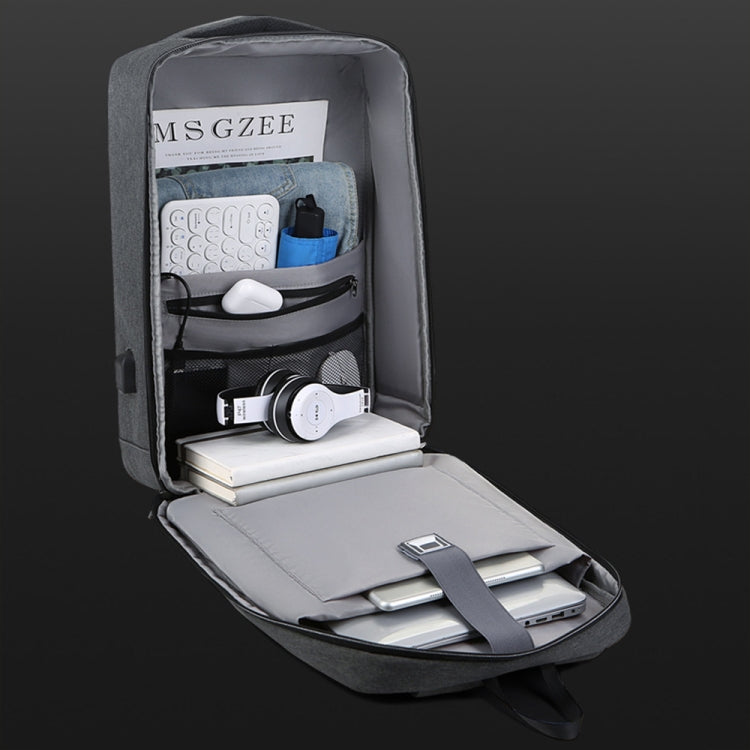 16 inch Large Capacity Password Lock Anti-Theft Laptop Backpack With USB Port(Pink) - Backpack by PMC Jewellery | Online Shopping South Africa | PMC Jewellery | Buy Now Pay Later Mobicred