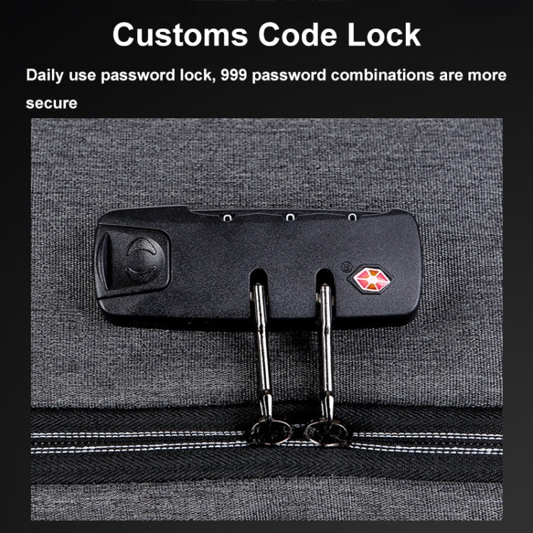 16 inch Large Capacity Password Lock Anti-Theft Laptop Backpack With USB Port(Pink) - Backpack by PMC Jewellery | Online Shopping South Africa | PMC Jewellery | Buy Now Pay Later Mobicred