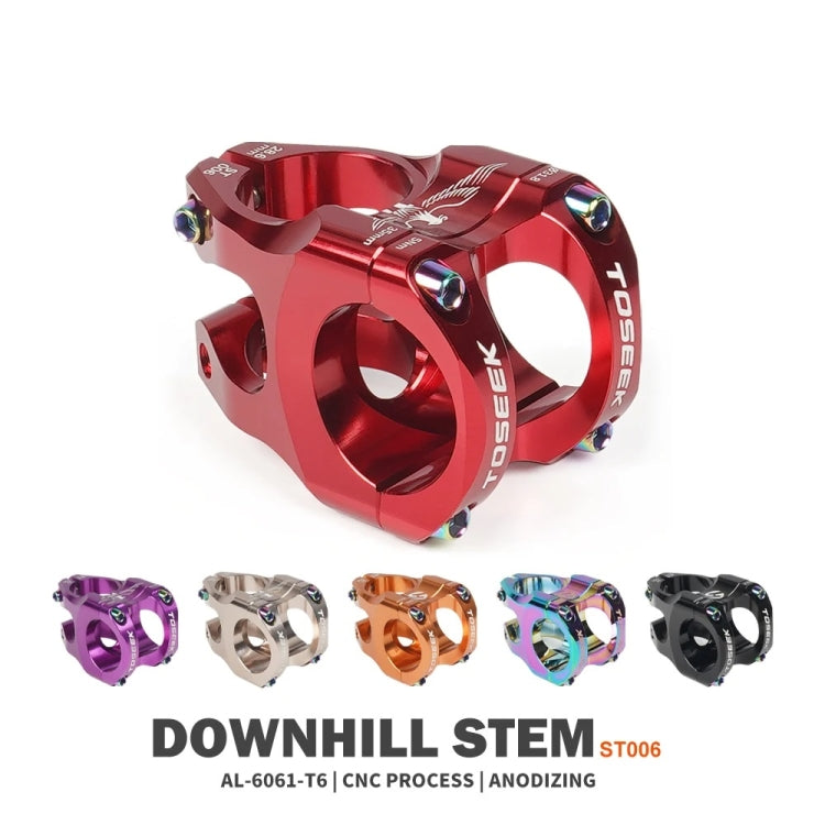 TOSEEK 35mm Aluminum Alloy Stem Bicycle Modification Accessories, Color: Purple - Bicycle Grips by TOSEEK | Online Shopping South Africa | PMC TechLife | Buy Now Pay Later Mobicred