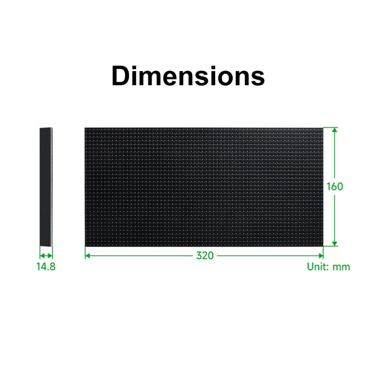 Waveshare RGB Full-color LED Matrix Panel, 5mm Pitch, 64x32 Pixels, Adjustable Brightness(25848) - free shipping - PMC TechLife - Order now!