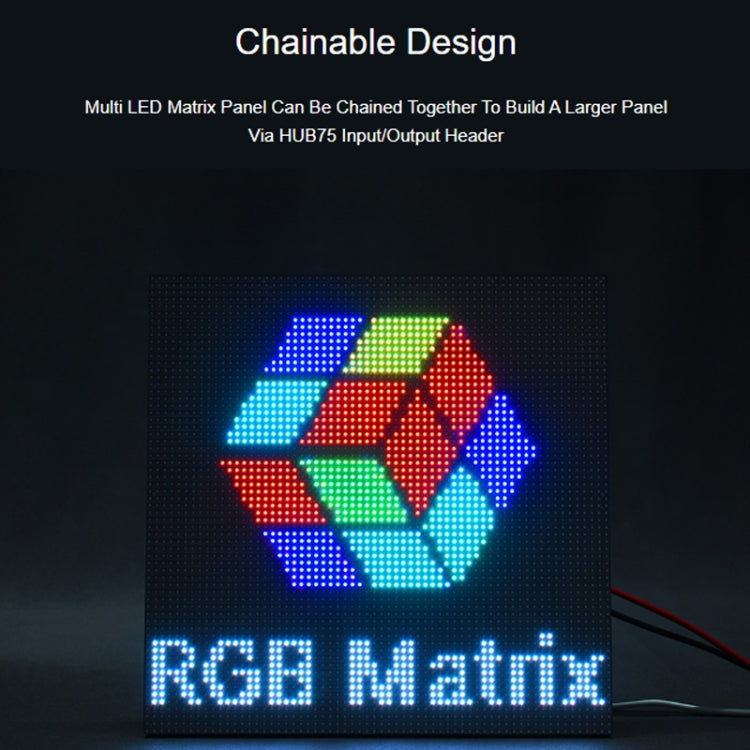 Waveshare RGB Full-color LED Matrix Panel, 5mm Pitch, 64x32 Pixels, Adjustable Brightness(25848) - free shipping - PMC TechLife - Order now!