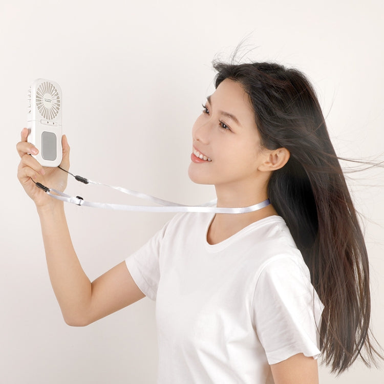 USB Charging Folding Outdoor Handheld Mini Cold Compress Fan Desktop Cooling Fan(White) - Electric Fans by PMC TechLife | Online Shopping South Africa | PMC TechLife | Buy Now Pay Later Mobicred