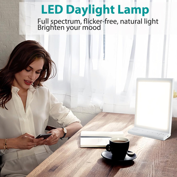 SAD White Noise Phototherapy Lamp Smart Emotional Night Light Music Decompression Therapy Light With Type-C Line+US Plug - free shipping - PMC TechLife - Order now!