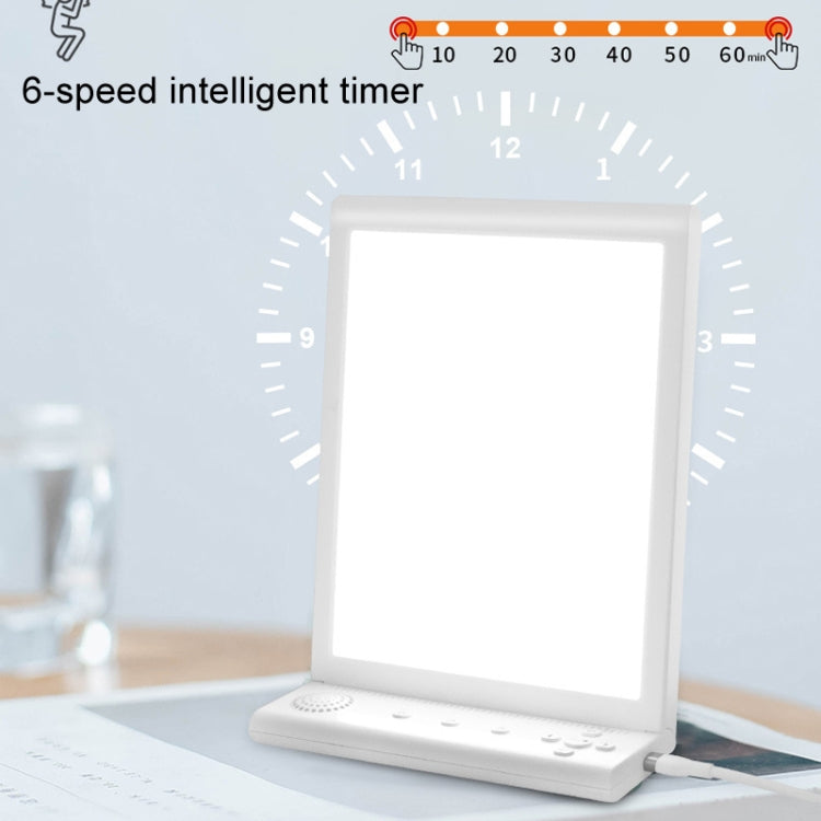 SAD White Noise Phototherapy Lamp Smart Emotional Night Light Music Decompression Therapy Light With Type-C Line+UK Plug - free shipping - PMC TechLife - Order now!