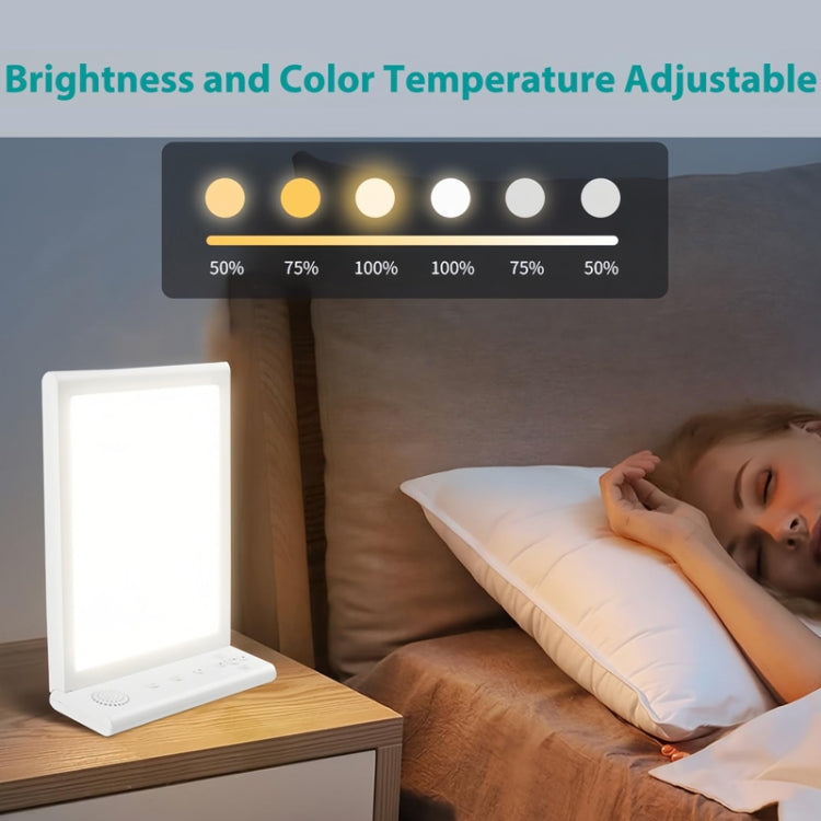 SAD White Noise Phototherapy Lamp Smart Emotional Night Light Music Decompression Therapy Light With Type-C Line+EU Plug - free shipping - PMC TechLife - Order now!