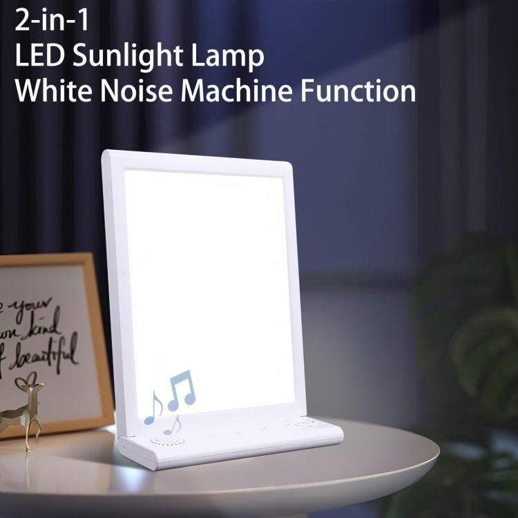SAD White Noise Phototherapy Lamp Smart Emotional Night Light Music Decompression Therapy Light With Type-C Line+EU Plug - free shipping - PMC TechLife - Order now!