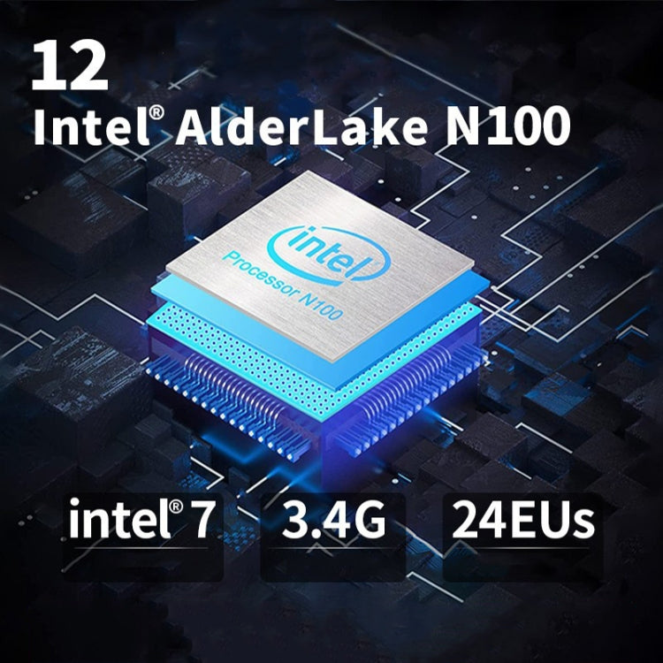 T9 Plus N100 DDR5 8G+0G UK Plug 12th Alder Lake Dual Gigabit LAN+3 HDMI 4K HD Pocket Mini PC - Windows Mini PCs by PMC TechLife | Online Shopping South Africa | PMC TechLife | Buy Now Pay Later Mobicred