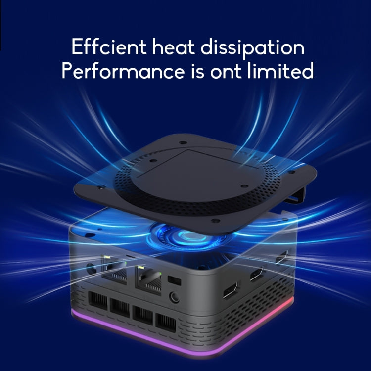 T9 Plus N100 DDR5 16G+512G UK Plug 12th Alder Lake Dual Gigabit LAN+3 HDMI 4K HD Pocket Mini PC - Windows Mini PCs by PMc TechLife | Online Shopping South Africa | PMc TechLife | Buy Now Pay Later Mobicred