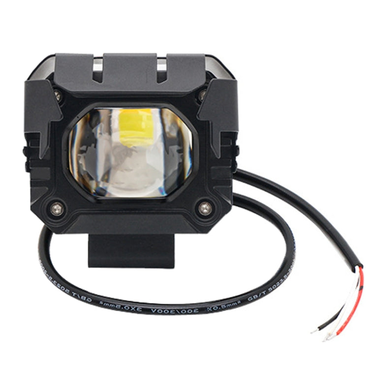 Motorcycle Strong Light With Lens Spotlight Electrical Bike Conversion Spotlight Paving Light(White And Yellow Dual Light) - Headlights by PMC TechLife | Online Shopping South Africa | PMC TechLife | Buy Now Pay Later Mobicred