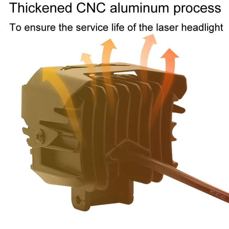 Motorcycle Strong Light With Lens Spotlight Electrical Bike Conversion Spotlight Paving Light(White And Yellow Dual Light) - Headlights by PMC TechLife | Online Shopping South Africa | PMC TechLife | Buy Now Pay Later Mobicred