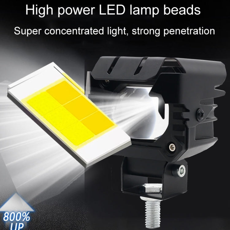 Motorcycle Strong Light With Lens Spotlight Electrical Bike Conversion Spotlight Paving Light(White And Yellow Dual Light) - Headlights by PMC TechLife | Online Shopping South Africa | PMC TechLife | Buy Now Pay Later Mobicred