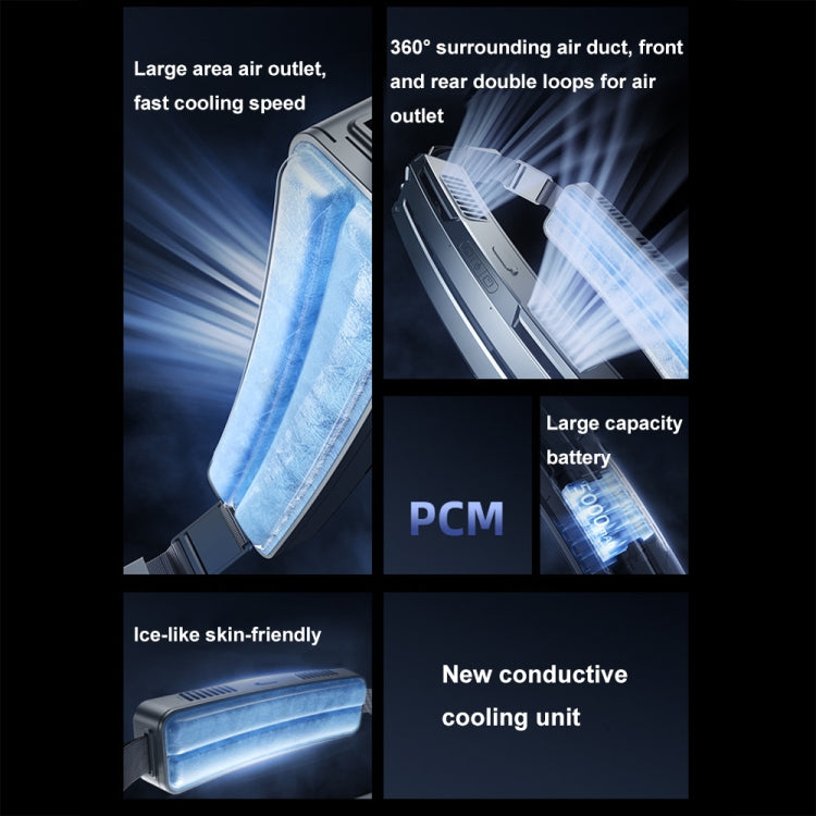 Ice Belt Outdoor Sports Cooling Fan Portable Mini Waist Fan(Dark Sky) - Electric Fans by PMC TechLife | Online Shopping South Africa | PMC TechLife | Buy Now Pay Later Mobicred