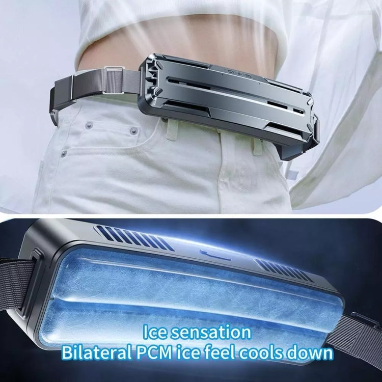 Ice Belt Outdoor Sports Cooling Fan Portable Mini Waist Fan(Dark Sky) - Electric Fans by PMC TechLife | Online Shopping South Africa | PMC TechLife | Buy Now Pay Later Mobicred