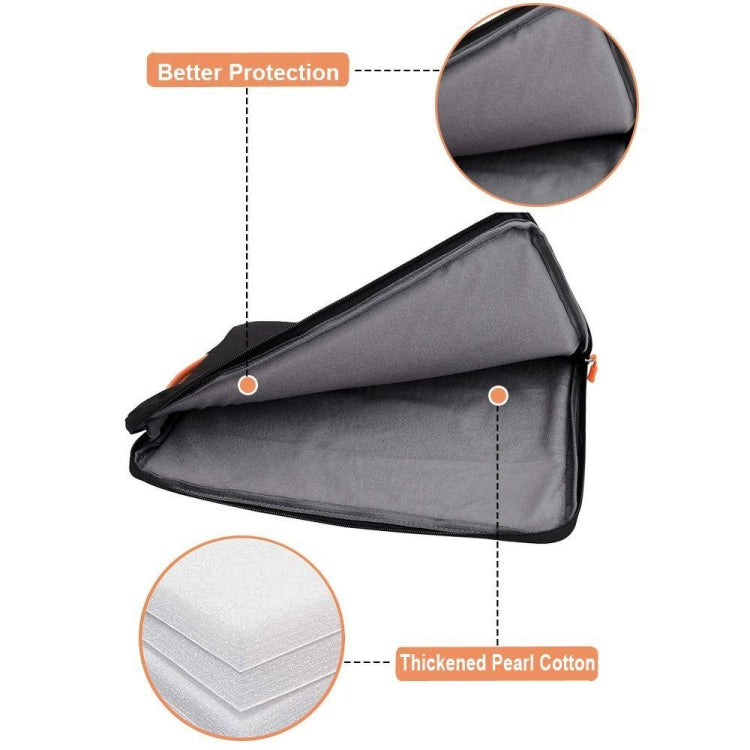 15-16 Inch Portable Laptop Sleeve Bag Travel Carry Case Cover(Grey) - 15 inch by PMC TechLife | Online Shopping South Africa | PMC TechLife | Buy Now Pay Later Mobicred