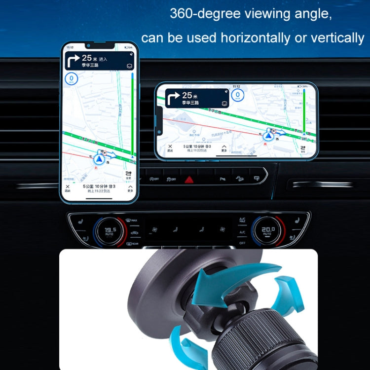 Magsafe 15W Magnetic Colorful Light Wireless Charging Mobile Phone Holder, Color: A9 Adhesive Dark Gray - Wireless Charger Holders by PMC TechLife | Online Shopping South Africa | PMC TechLife | Buy Now Pay Later Mobicred