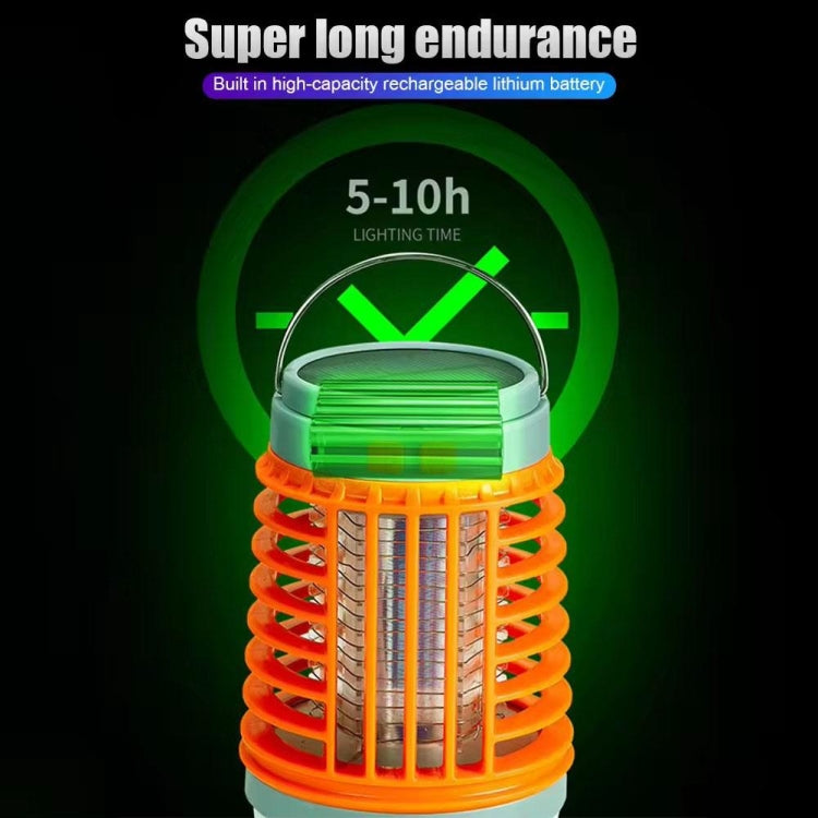 E-SMARTER W890-1 Solar LED Electric Shock Mosquito Light Outdoor USB Rechargeable Lighting Mosquito Trap(Blue) - Repellents by E-SMARTER | Online Shopping South Africa | PMC TechLife | Buy Now Pay Later Mobicred