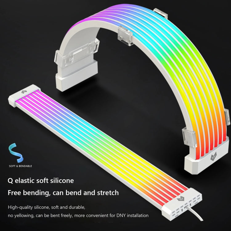 AOSOR AL300 Computer Glow Line ARGB Neon Cable Motherboard Chassis Light Strip Light Board Decoration(Black) - free shipping - PMC Jewellery - Order now!