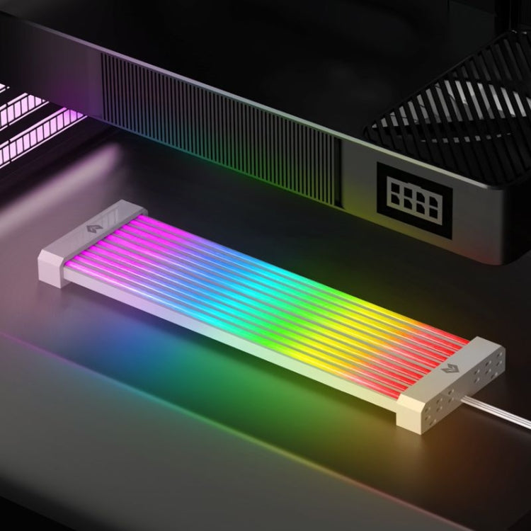 AOSOR Al200 Neon Cable Computer Motherboard Graphics Card Glow Board Power Supply Line Decoration(Black) - free shipping - PMC Jewellery - Order now!