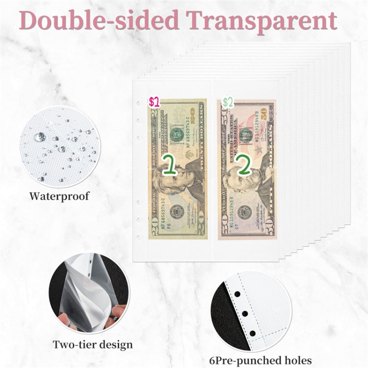 25sheets /Set A5 6 Holes Save Money Challenge Envelopes Replacement Inner Page, Spec: Double-grid - Notebooks by PMc TechLife | Online Shopping South Africa | PMc TechLife | Buy Now Pay Later Mobicred