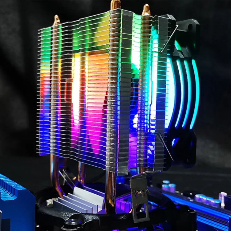 COOLMOON Frost Double Copper Tube CPU Fan Desktop PC Illuminated Silent AMD Air-Cooled Cooler, Style: P22 Magic Moon Edition Double Fan - free shipping - PMC Jewellery - Order now!