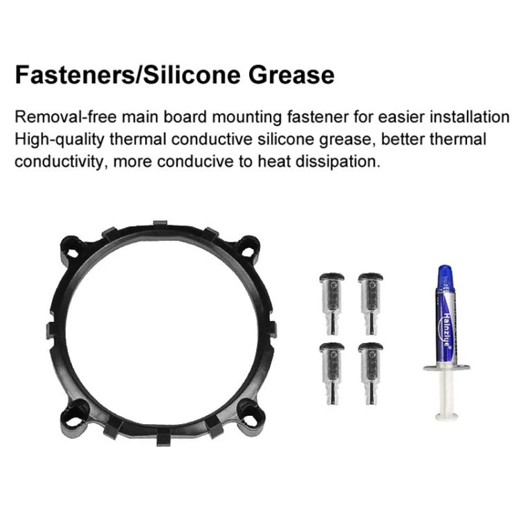 COOLMOON Frost Double Copper Tube CPU Fan Desktop PC Illuminated Silent AMD Air-Cooled Cooler, Style: P2 Magic Moon Edition Single Fan - free shipping - PMC Jewellery - Order now!