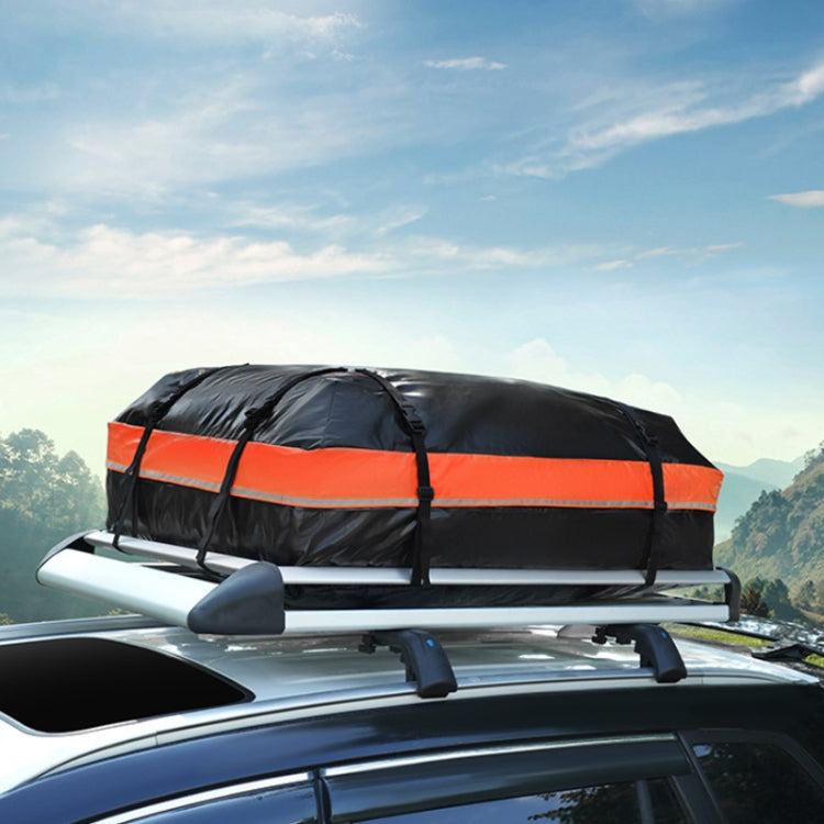 15 Cubic Feet Waterproof Car Roof Storage Luggage Bag(Black) - Roof Racks by PMC TechLife | Online Shopping South Africa | PMC TechLife | Buy Now Pay Later Mobicred