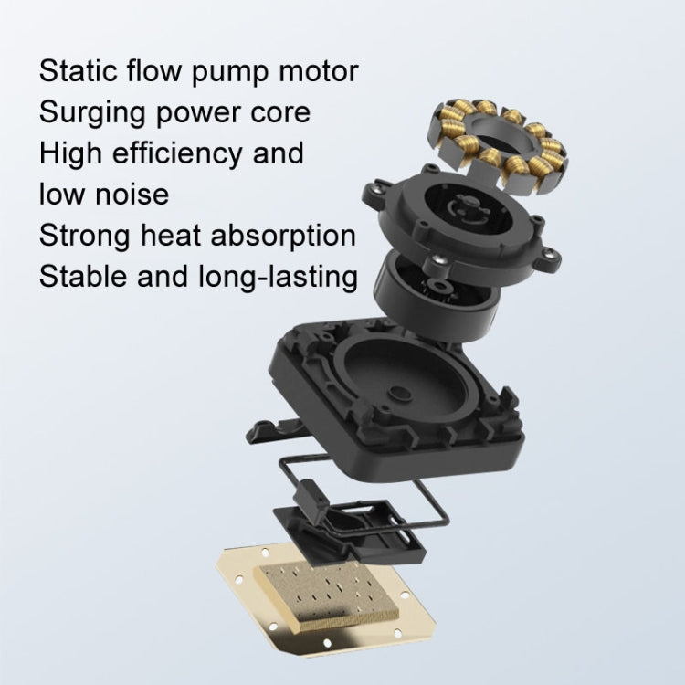 COOLMOON Glacier 240 Water Cooling Radiator Desktop ARGB Multi-Platform Integrated Lens CPU Water Cooling Fan, Color: Black - free shipping - PMC Jewellery - Order now!