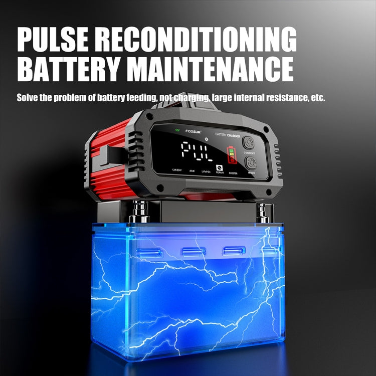FOXSUR 25A 12V/24V Portable High-Power Car Ship Motorcycle Charger(UK Plug) - free shipping - PMC TechLife - Order now!