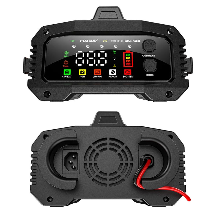 FOXSUR 25A 12V/24V Portable High-Power Car Ship Motorcycle Charger(UK Plug) - free shipping - PMC TechLife - Order now!