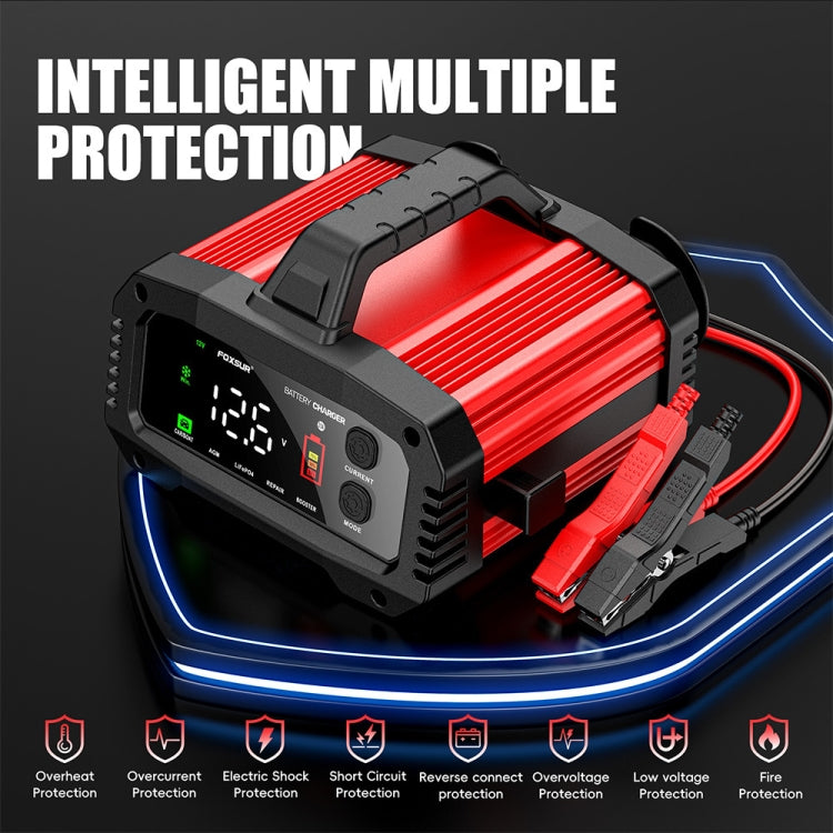 FOXSUR 25A 12V/24V Portable High-Power Car Ship Motorcycle Charger(UK Plug) - free shipping - PMC TechLife - Order now!
