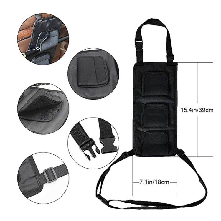 Car Back Seat Fishing Rod Strap Fixed Storage Bag(Black) - free shipping - PMC TechLife - Order now!