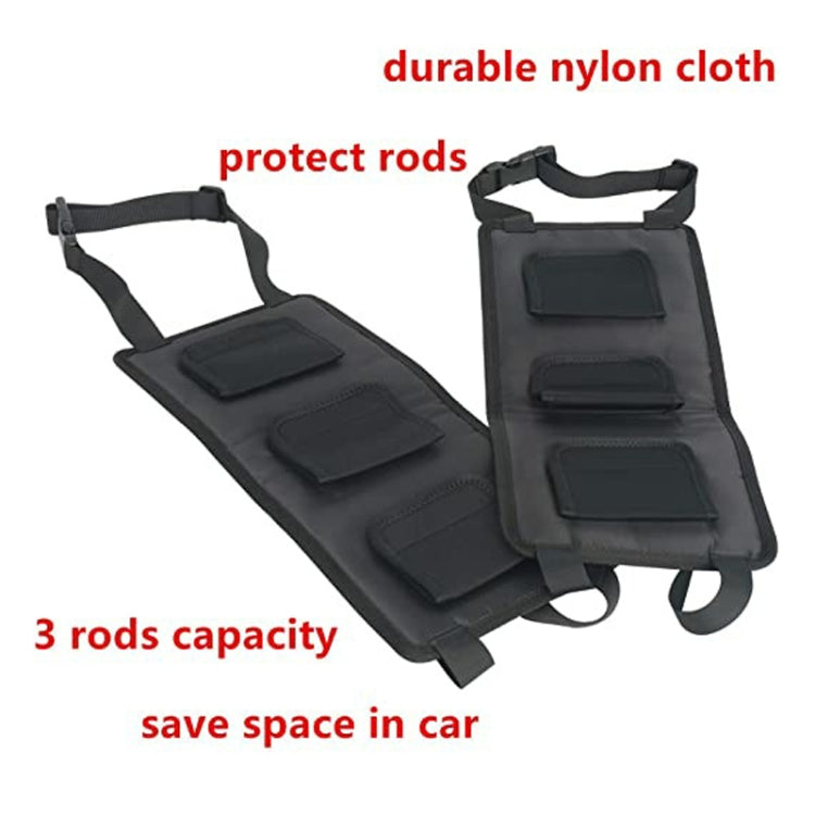 Car Back Seat Fishing Rod Strap Fixed Storage Bag(Black) - free shipping - PMC TechLife - Order now!