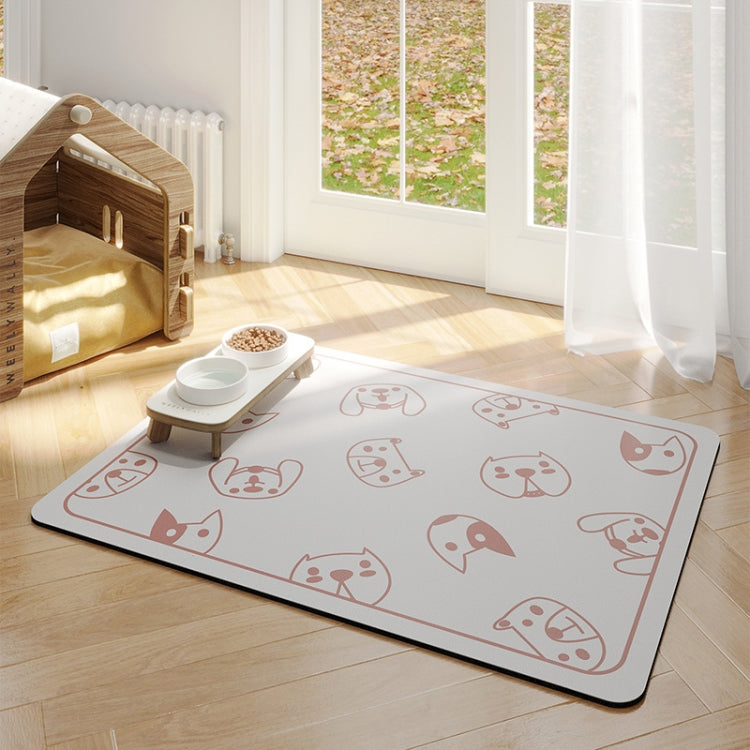 Pet Floor Mat Anti-Tear And Bite Absorbent Feeding Mat Sleeping Anti-Slip Dog Nest Pad, Style: Dogs Party Light Gray(50x70cm) - free shipping - PMC TechLife - Order now!