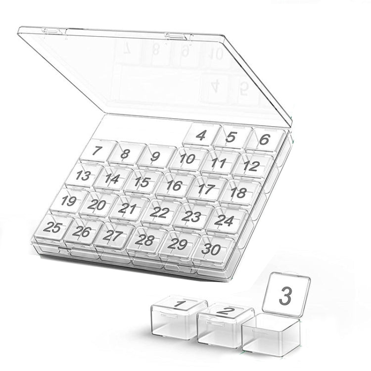 Monthly Pill Organizer 30 Days Pill Box Easy-Open Large Capacity Medicine Case(Transparent) - free shipping - PMC TechLife - Order now!