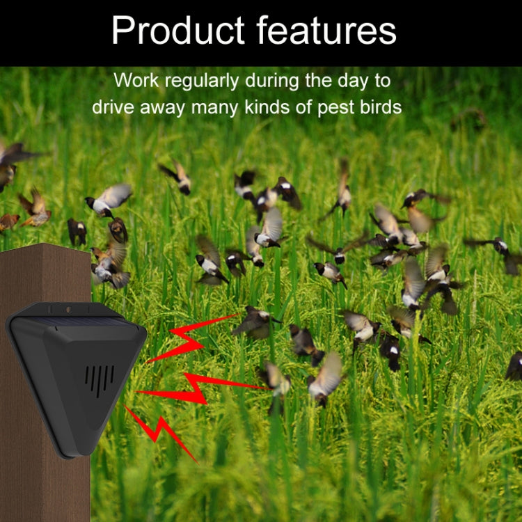 N911Q Solar Bird Repeller Orchard And Fish Pond Animal Repellent(Black) - Outdoor Insect Repellent by PMC TechLife | Online Shopping South Africa | PMC TechLife | Buy Now Pay Later Mobicred