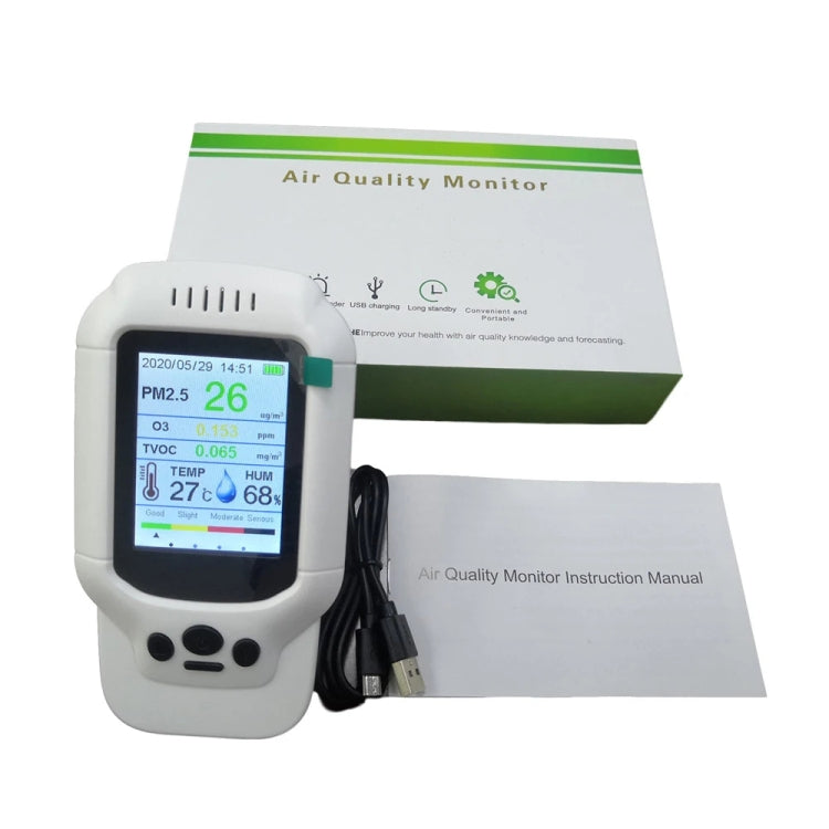 8-In-1 Air Quality Detector PM2.5 / PM1.0 / PM10 / HCHO / TVOC / O3 / Temperature / Humidity Monitor - Air & Water Quality Tester by PMC TechLife | Online Shopping South Africa | PMC TechLife | Buy Now Pay Later Mobicred