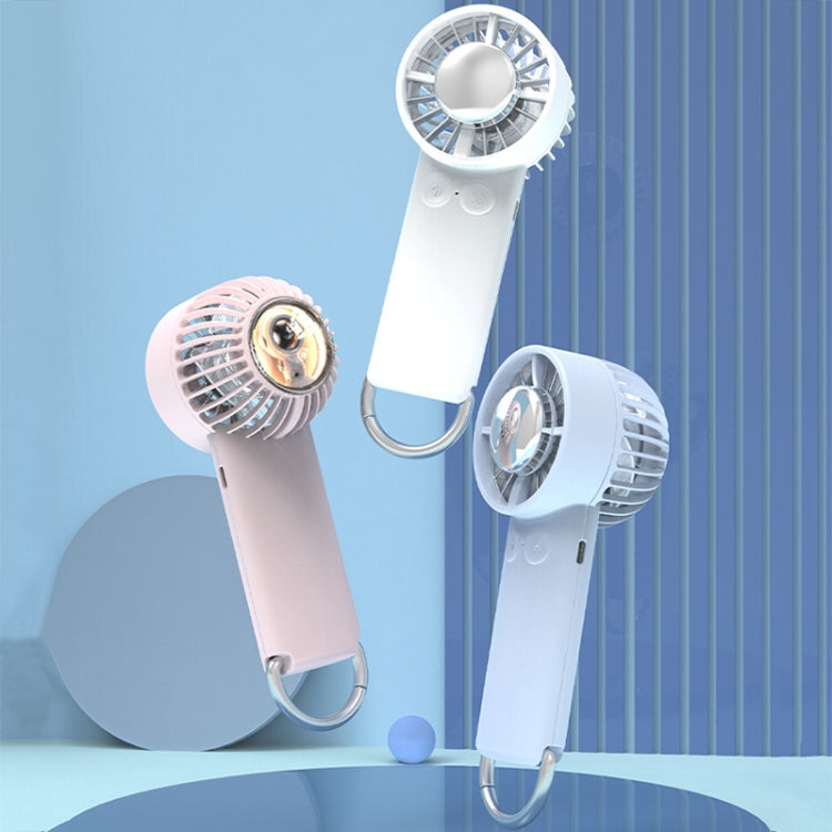 Outdoor Handheld Ice Air Conditioning Fan Astronaut Night Light Semiconductor Cooling Fan(Pink) - Electric Fans by PMC TechLife | Online Shopping South Africa | PMC TechLife | Buy Now Pay Later Mobicred