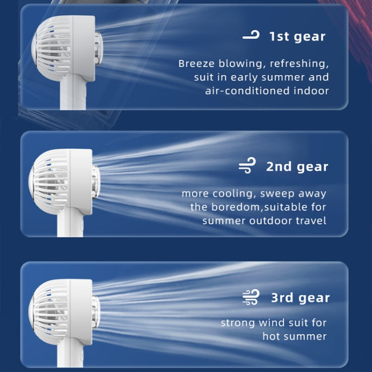 Outdoor Handheld Ice Air Conditioning Fan Astronaut Night Light Semiconductor Cooling Fan(White) - Electric Fans by PMC TechLife | Online Shopping South Africa | PMC TechLife | Buy Now Pay Later Mobicred