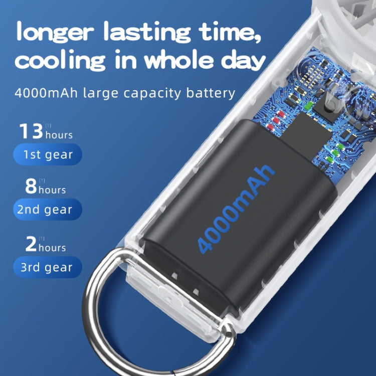 Outdoor Handheld Ice Air Conditioning Fan Astronaut Night Light Semiconductor Cooling Fan(Light Blue) - Electric Fans by PMC TechLife | Online Shopping South Africa | PMC TechLife | Buy Now Pay Later Mobicred