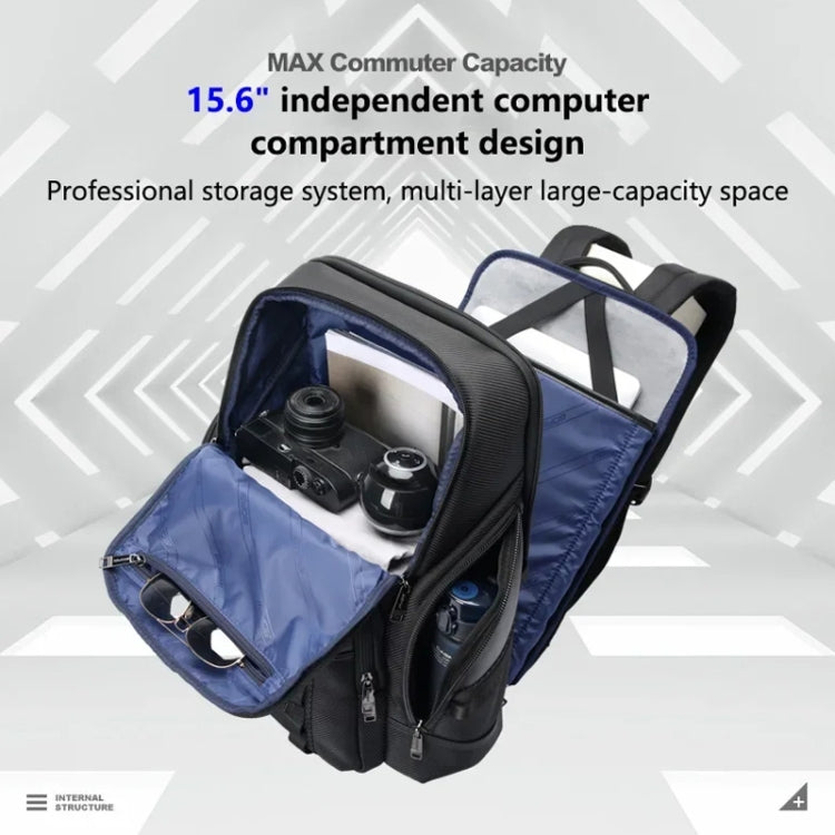 Bopai 61-123561 Large Capacity Business Trip Laptop Backpack(Black) - free shipping - PMC Jewellery - Order now!