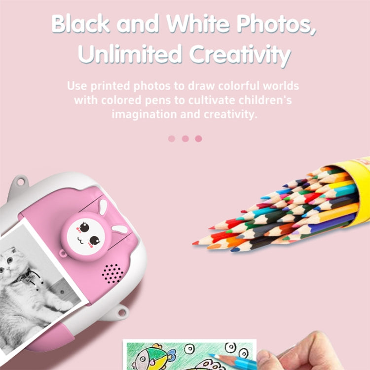 A19B 2.0-Inch 720P HD Reversible Camera Cartoon Children Mini Digital Printing Camera(Pink) - Children Cameras by PMC TechLife | Online Shopping South Africa | PMC TechLife | Buy Now Pay Later Mobicred