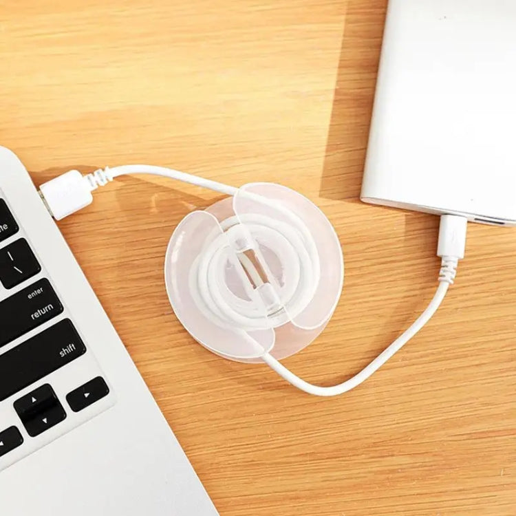 Multi-functional Data Cable Organizer Hole-free Plug Fixer Small Objects Hanger(Transparent) - Cable Organizer by PMC Jewellery | Online Shopping South Africa | PMC Jewellery | Buy Now Pay Later Mobicred