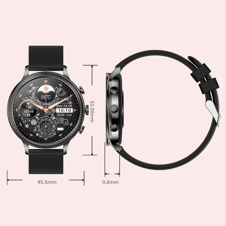 V60 1.39 Inch Health Monitoring Multifunctional Waterproof Bluetooth Call Smart Watch, Color: Gold Steel - Smart Watches by PMC TechLife | Online Shopping South Africa | PMC TechLife | Buy Now Pay Later Mobicred