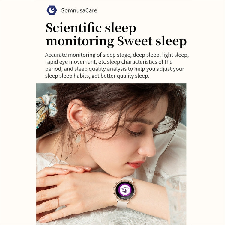 V60 1.39 Inch Health Monitoring Multifunctional Waterproof Bluetooth Call Smart Watch, Color: Gold Steel - Smart Watches by PMC TechLife | Online Shopping South Africa | PMC TechLife | Buy Now Pay Later Mobicred